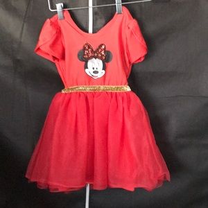 Disney Minnie Mouse red dress 5T